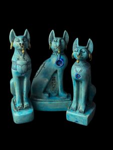 Egyptian Bastet Cat Statue Family: Home Decor Figurine - Image 3