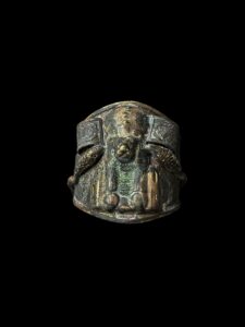 Vintage Bronze Goddess Sekhmet Bracelet - Image 3