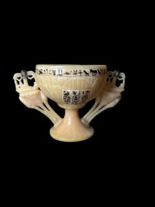 Alabaster Lotus Chalice: King Tutankhamun Wishing Cup - Image 3