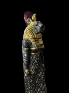 Granite Egyptian Goddess Sekhmet statue. - Image 3