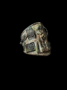 Vintage Bronze Goddess Sekhmet Bracelet - Image 3