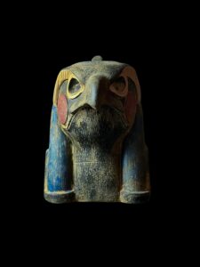 Basalt Horus Statue: Egyptian God of the Sky, Falcon Art - Image 3