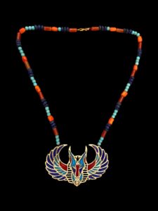 Egyptian God Anubis Pectoral Pendant Necklace - Image 3