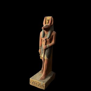 Jackal God Anubis statue made in Egypt, Egyptian Anubis sculpture. - Image 3