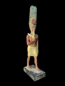 Egyptian God Amun Statue: Museum Replica - Image 3