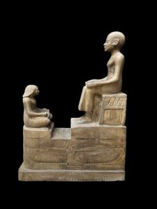 Egyptian Mythology Statue: Knowledge Transfer Scene, Made in Egypt - Image 3