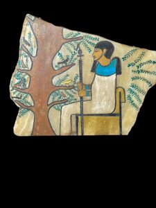 Ancient Egyptian God Ptah Wall Relief: Handcrafted Temple Art - Image 3