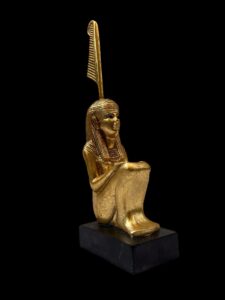 Golden Ma'at Statue: Egyptian Goddess of Justice - Image 3