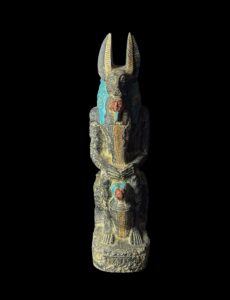 inspired God Anubis Statue , Natural Stone , Home Décor statues , Ancient Egyptian Mythology Collectible - Image 3