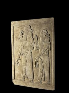 Men bringing offerings relief , relief from the Palace of Sargo, assyrian art Sculpture - Image 3