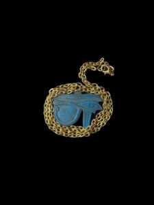 Eye of Horus amulet from Ancient Egypt, Eye of Horus / Eye of RA pendant necklace made from porcelain - Image 3