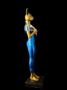 Ancient Egyptian Goddess Bastet statue, Home decor statues made in Egypt - Image 3