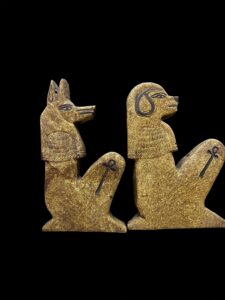 Ancient Egyptian Canopic Jars: Sons of Horus Figurines - Image 3