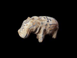 Large Egyptian Hippopotamus Statue: Stone Museum Replica - Image 3