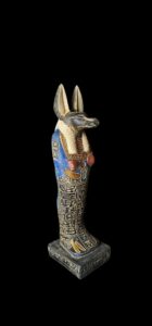 Hand Carved Egyptian God Anubis Statue: Jackal Collectible - Image 3