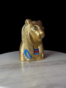Egyptian Goddess Sekhmet Statue: Colorful Statuette Made in Egypt - Image 3