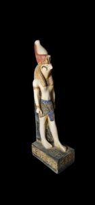 Basalt Stone Egyptian God Horus Falcon Statue - Image 3