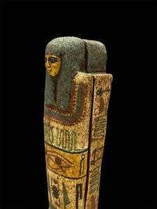 Hand Carved Wooden Ushabti - Vintage Egyptian Shabti Statue - Image 3
