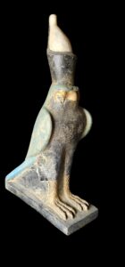 Basalt Stone Egyptian God Horus Falcon Statue - Image 3