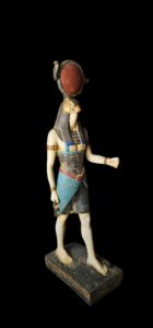 Falcon Egyptian God Ra Statue: God of Sun Disk - Image 3