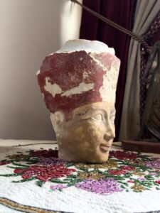 Queen Hatshepsut head made of Solid stone, Rare replica for Hatshepsut sculpture - Image 3