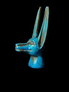 Egyptian God Anubis Bust: Afterlife Altar Statue - Image 3