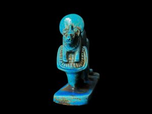 Ancient Egyptian Sekhmet Statue: Lion Goddess with Cobra Body - Image 3