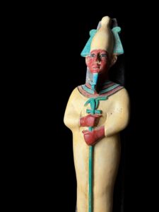 Basalt Egyptian God Osiris Statue: Unique Osiris Statuette - Image 3