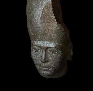 Hand Carved Granite King Amenemhat III Head: Egyptian Art Replica - Image 3