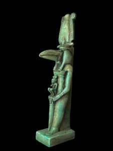 God Thoth with God Horus holding key of life - Image 3