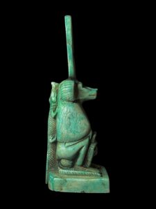 Rare Egyptian God Thoth Statue with Hathor and Sobek - Image 3