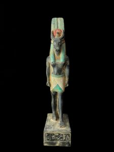 Manifest Handmade Goddess Hathor Statuette , Statue for the Egyptian Goddess Venus - Image 3