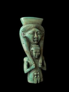 Handmade Goddess Hathor Statuette , Statue for the Egyptian Goddess Venus - Image 3