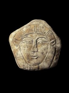 Carved Rock Goddess Hathor Statue: Egyptian Museum Replica - Image 3