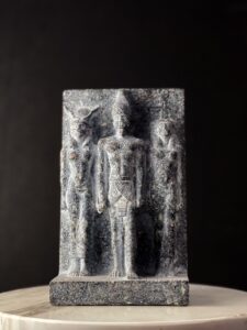 Menkaure Triad Statue Replica: Authentic Egyptian Museum Design - Image 3