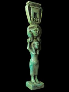 Manifest Handmade Goddess Hathor Statuette , Statue for the Egyptian Goddess Venus - Image 3