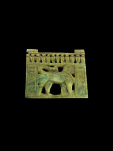 Egyptian Lion Amulet with Ancient Hieroglyphics made in Egypt for good luck and protection - Image 3