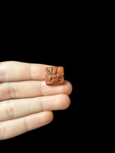 Egyptian Bee symbol Amulet, Bee pendant made of Agate stone. Beekeeper gifts - Image 3