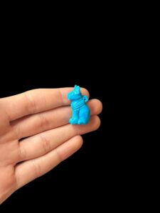 agate stone Bastet Cat Amulet, Egyptian Goddess Pendant - Image 3