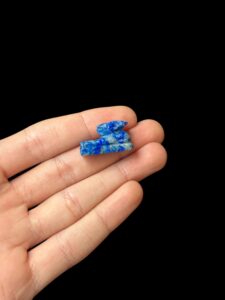 Lapis Lazuli Goddess Unut Amulet: Egyptian Rabbit Statue, Rabbit amulet - Image 3