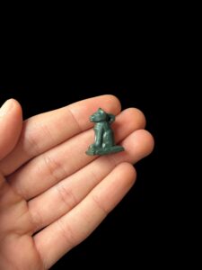 schist Bastet Cat Amulet, Egyptian Goddess Pendant - Image 3
