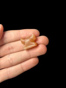 Hathor cow form Amulet made of agate stone - Image 3