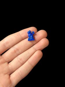 Lapis Lazuli Bastet Cat Amulet, Egyptian Goddess Pendant - Image 3