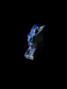 Lapis Lazuli Goddess Unut Amulet: Egyptian Rabbit Statue - Image 3