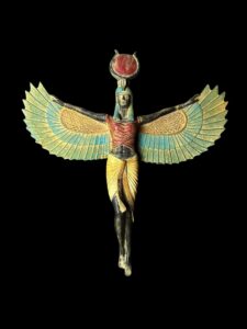 colorful Goddess Isis statue, unique Isis goddess Statue. - Image 3
