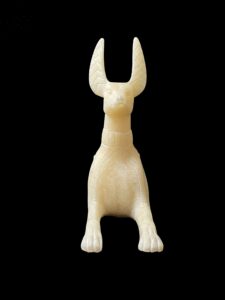 Alabaster Statue: Egyptian God Anubis, Jackal of Afterlife - Image 3