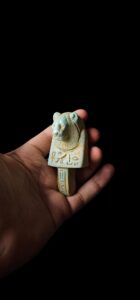 Hand-Carved Sekhmet Stone Amulet: Egyptian Goddess Pendant - Image 3