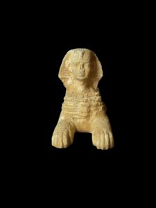 Egyptian Sphinx replica statue made of Stone, Sphinx statuette. - Image 3