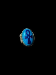 Bronze Scarab Ankh Ring: Egyptian Good Luck Symbol - Image 3