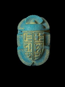 Large Egyptian Scarab, The decorative Good luck scarab in Ancient Egypt. - Image 3